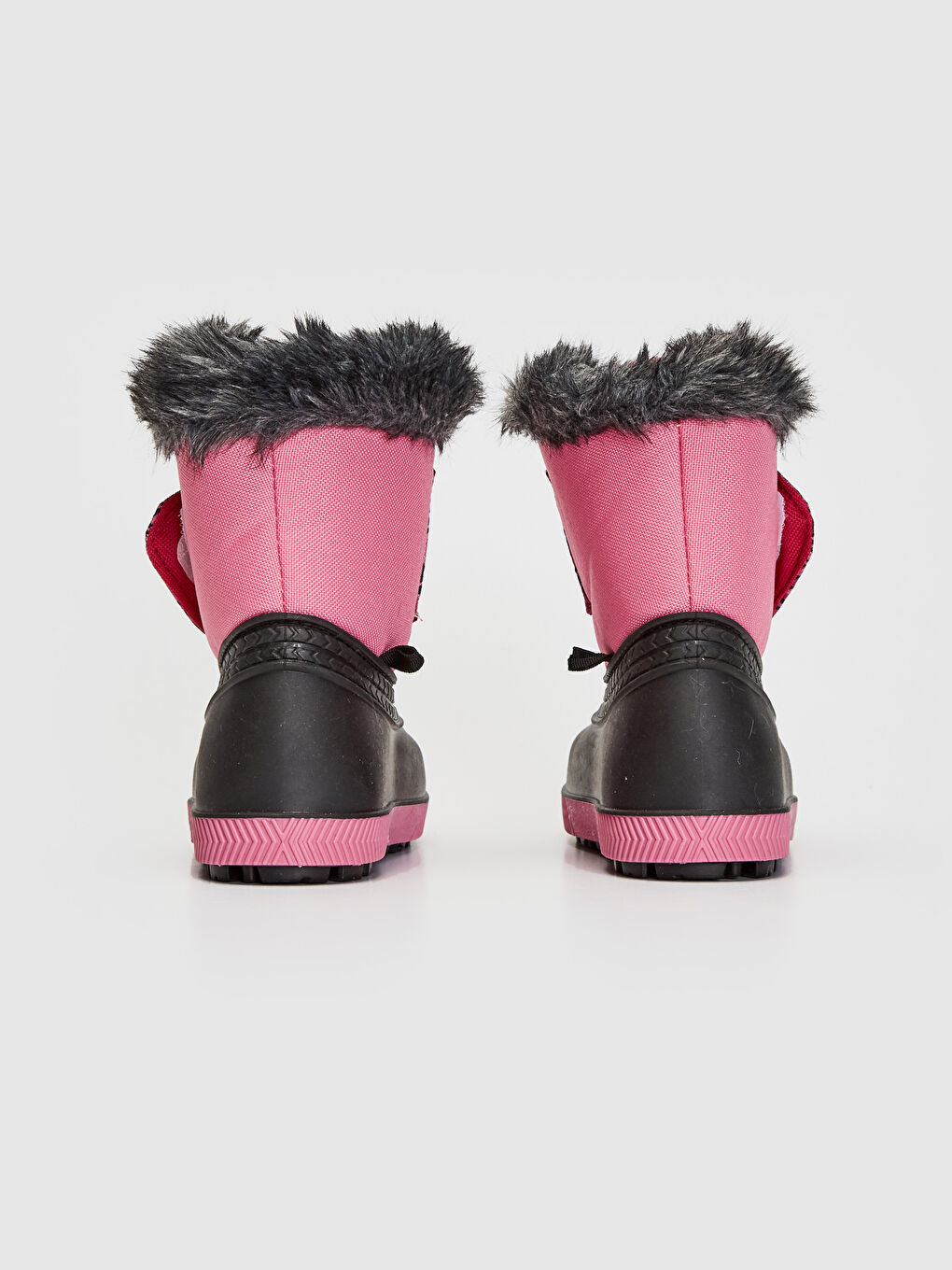 Fuşya Kız Bebek Kürk Astarlı Kalın Taban Bot-3