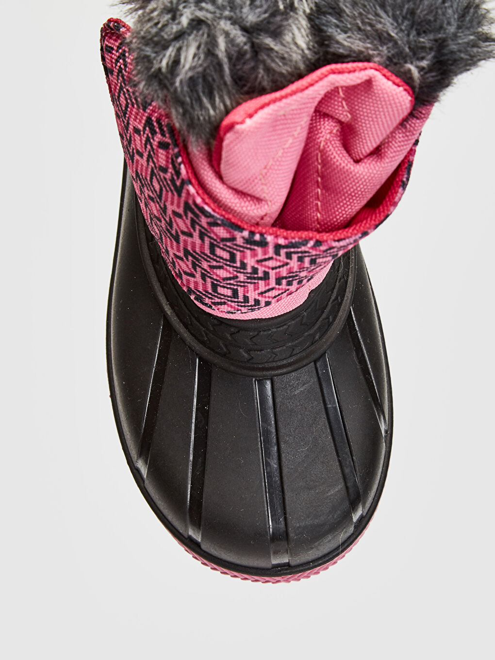 Fuşya Kız Bebek Kürk Astarlı Kalın Taban Bot-4