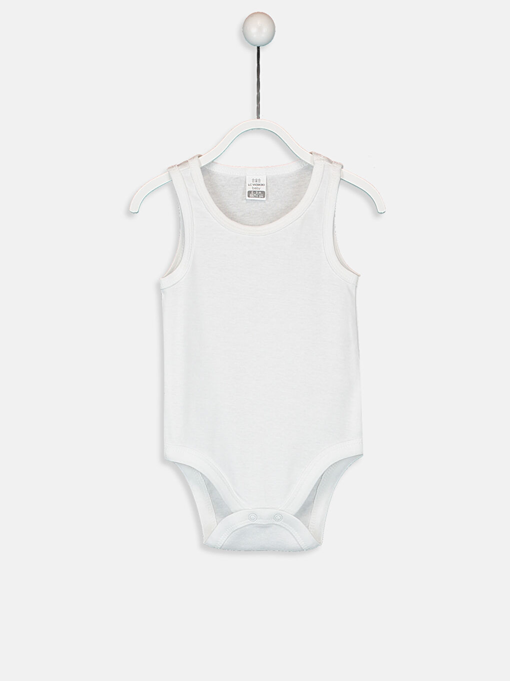 Beyaz Kız Bebek Çıt Çıtlı Body 2li-1