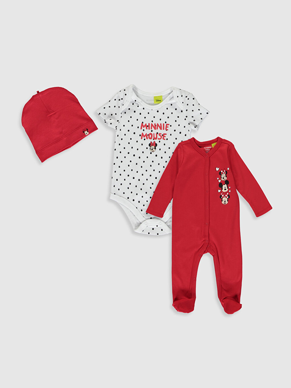 Kırmızı Kız Bebek Hastane Çıkış Seti