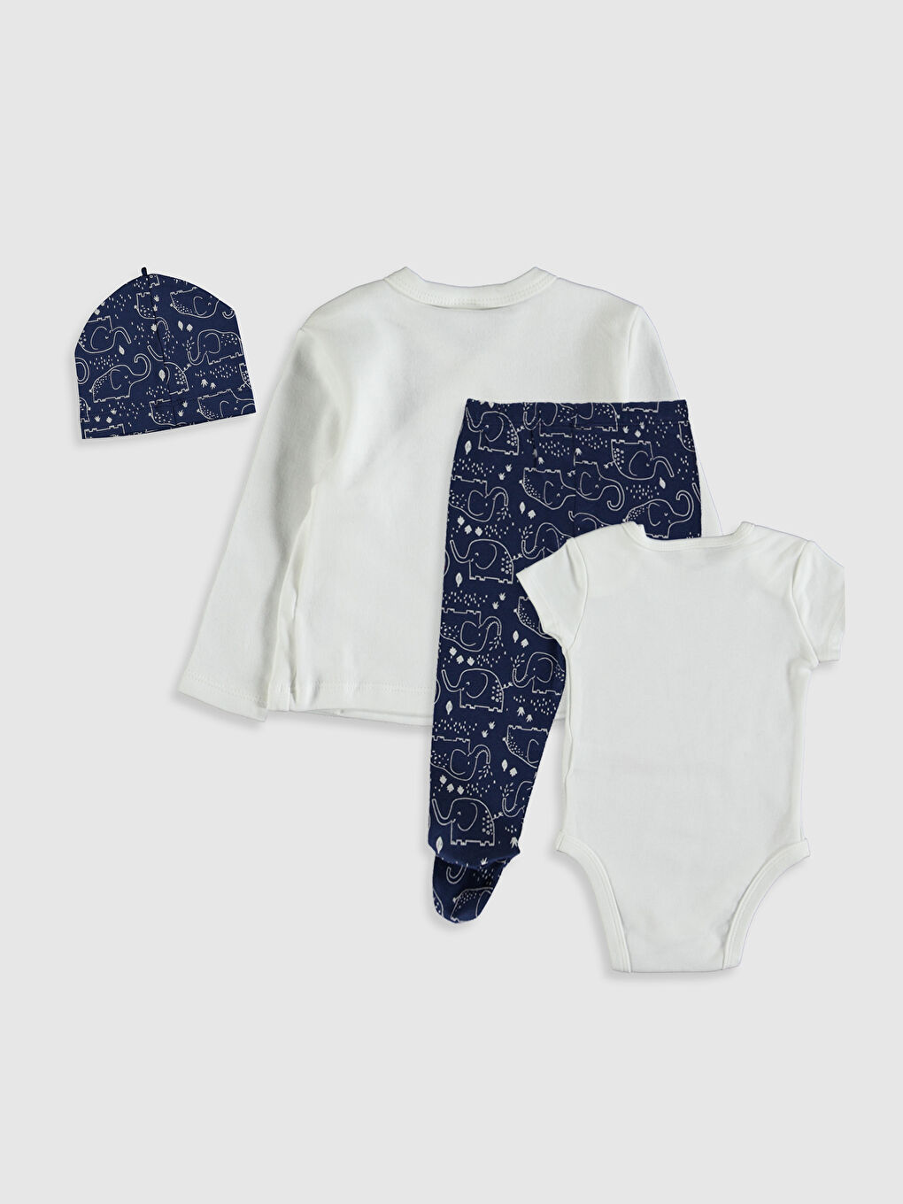 Lacivert Erkek Bebek Hastane Çıkış Seti-1