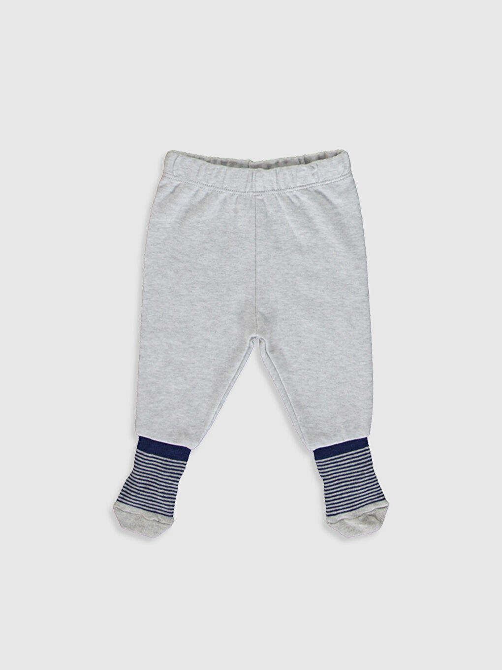 Lacivert Erkek Bebek Çoraplı Pijama Alt 2'li-2