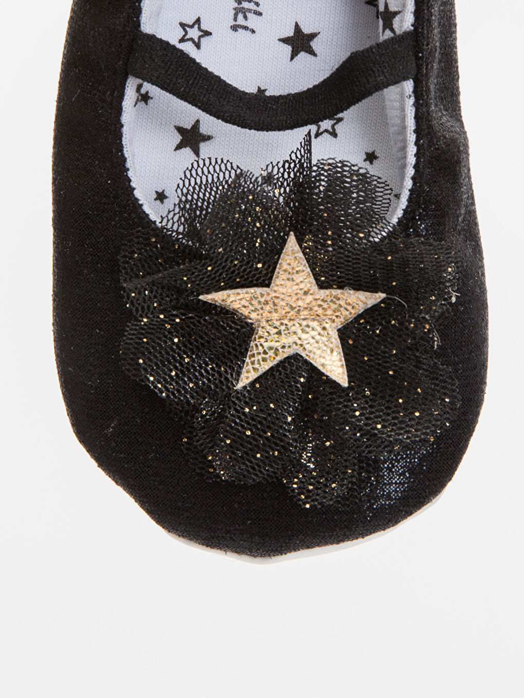 Siyah Kız Bebek Babet Ayakkabı ve Saç Bandı-4