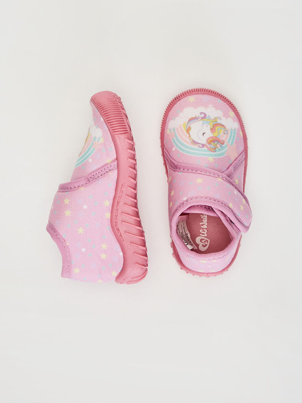 Baby Girl's Hook and Loop House Shoes-1