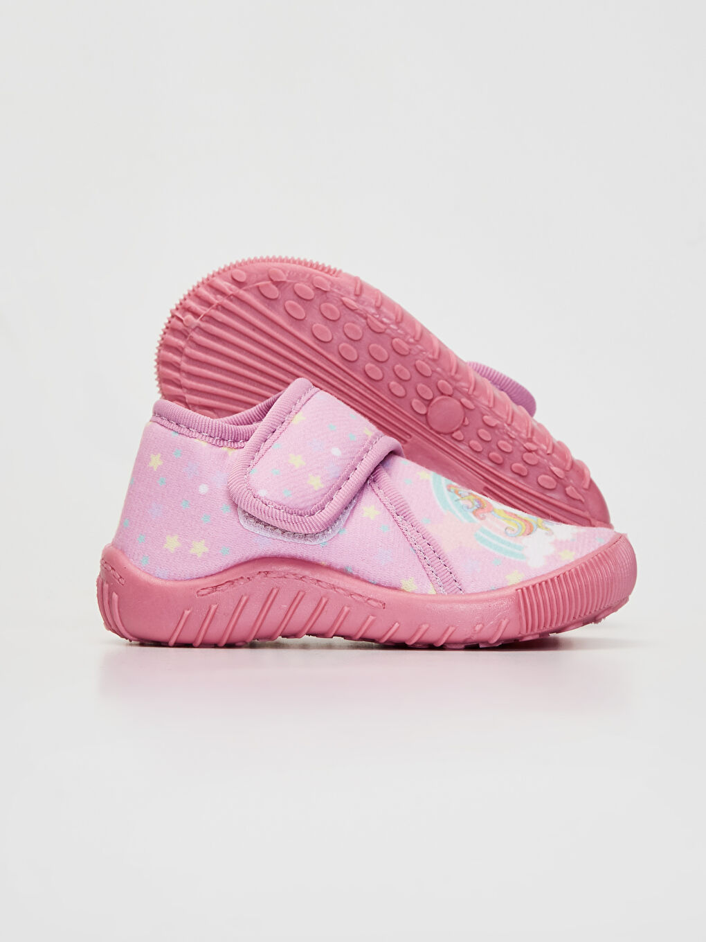 Baby Girl's Hook and Loop House Shoes-2
