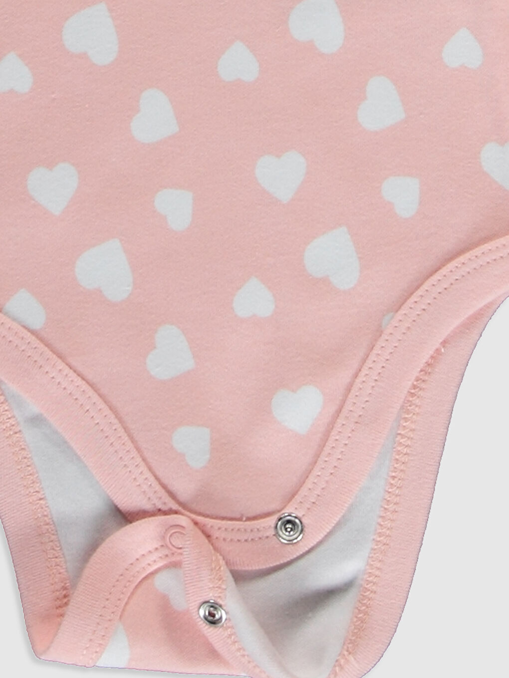 Beyaz Bisiklet Yaka Uzun Kol Kız Bebek Çıtçıtlı Body 2'li-5