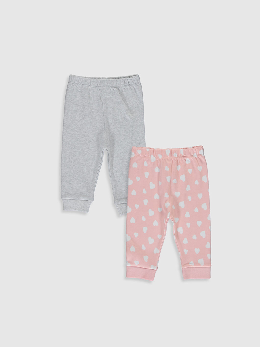 Elasticated Waist Baby Girls' Pyjama Bottoms 2 Pack