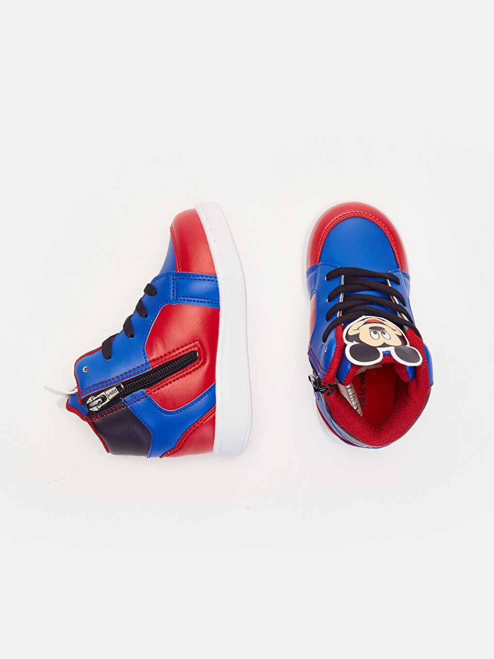 Mavi Erkek Bebek Mickey Mouse Lisanslı Bot -1