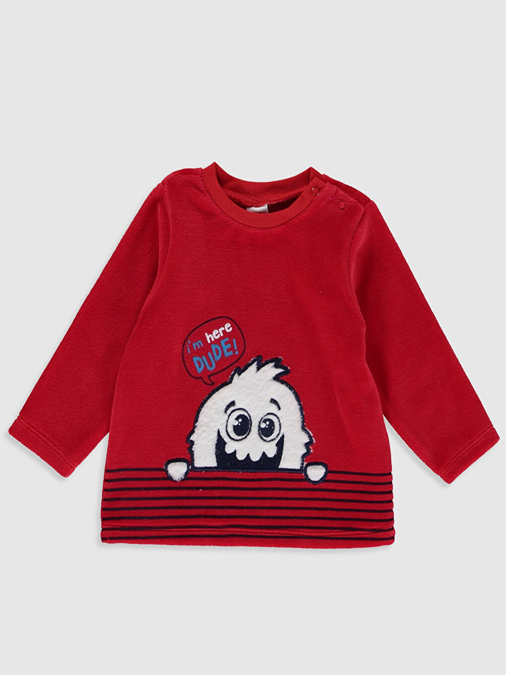 Kırmızı Erkek Bebek Desenli Pijama Alt ve Üst Takım-2