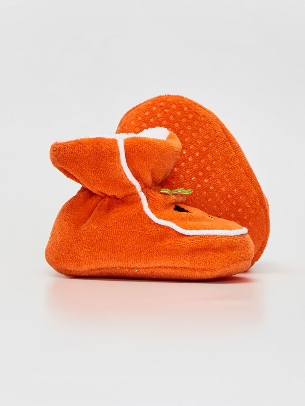 Baby Girl ORANGE Pram Shoes-2