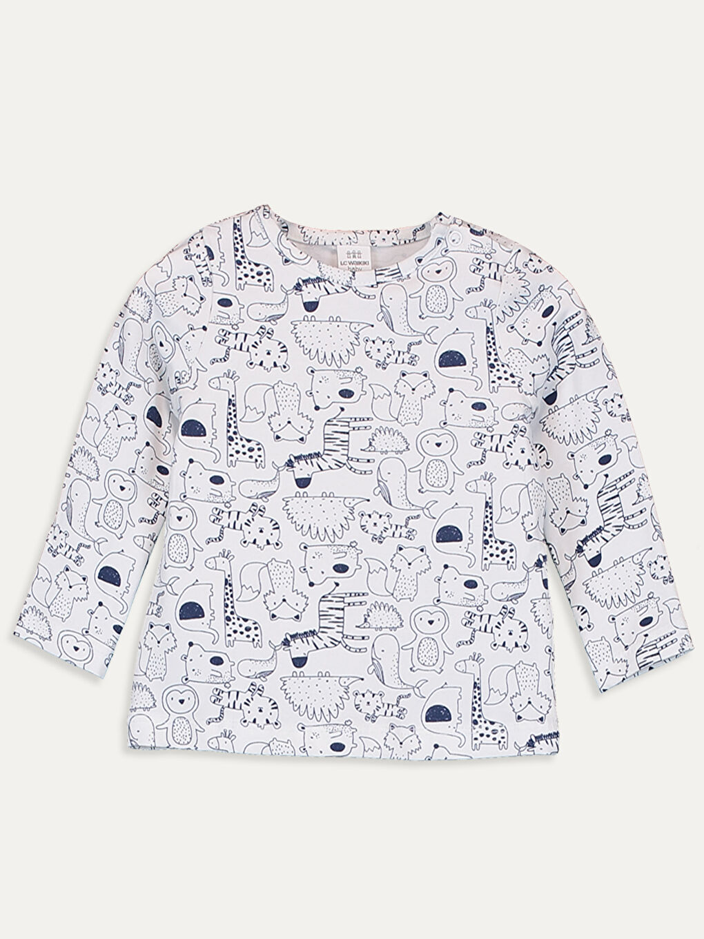 تي شيرت أبيض طفل صغير-3