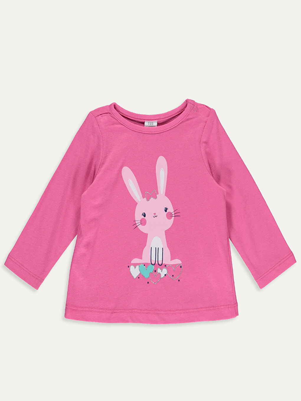 Pembe Kız Bebek Pamuklu Pijama Takımı-2