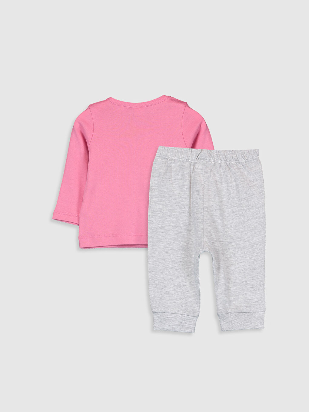 Pembe Kız Bebek Desenli Pijama Takımı-1