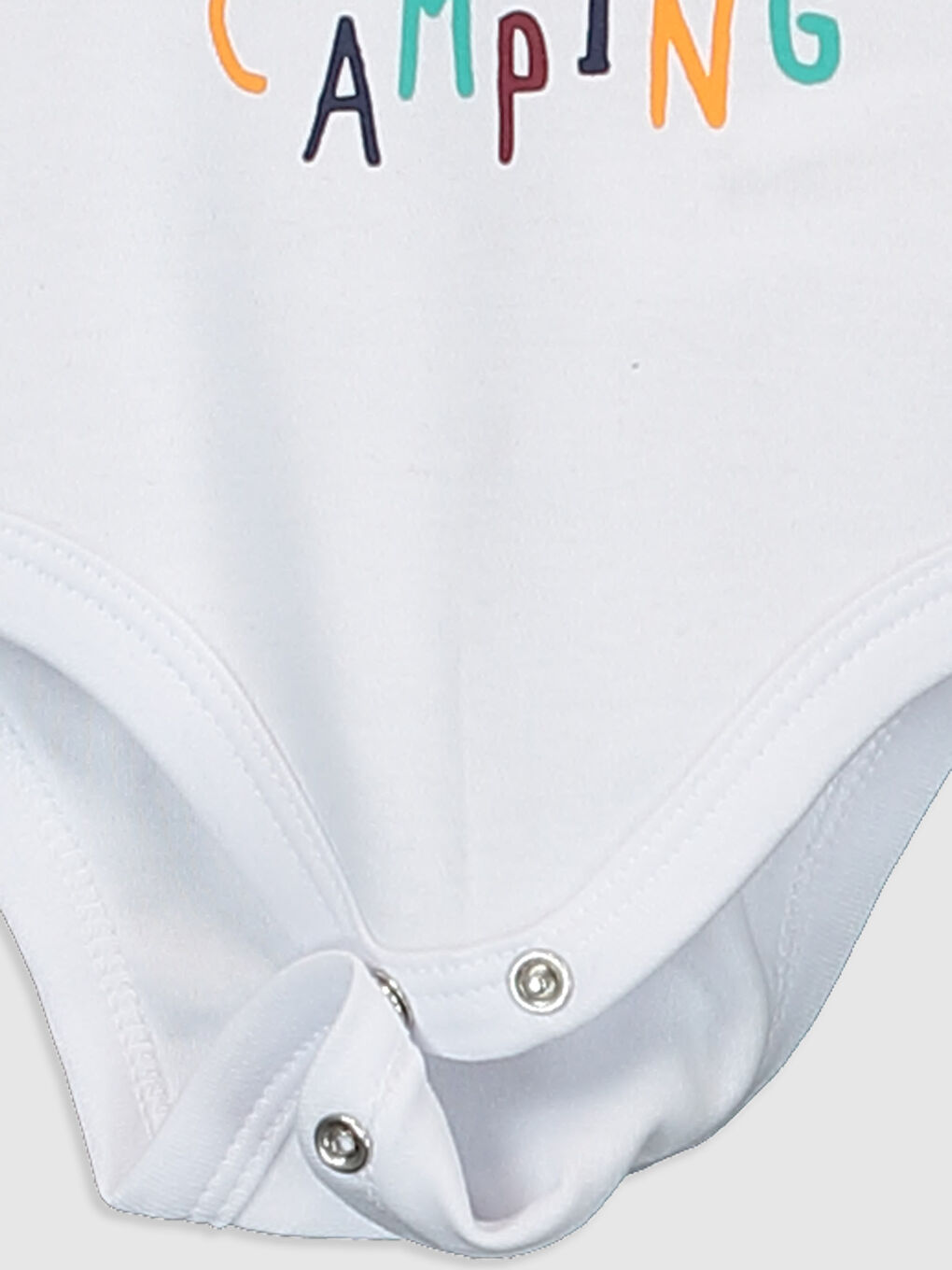 Beyaz Erkek Bebek Desenli Çıt Çıtlı Body 2'li-4