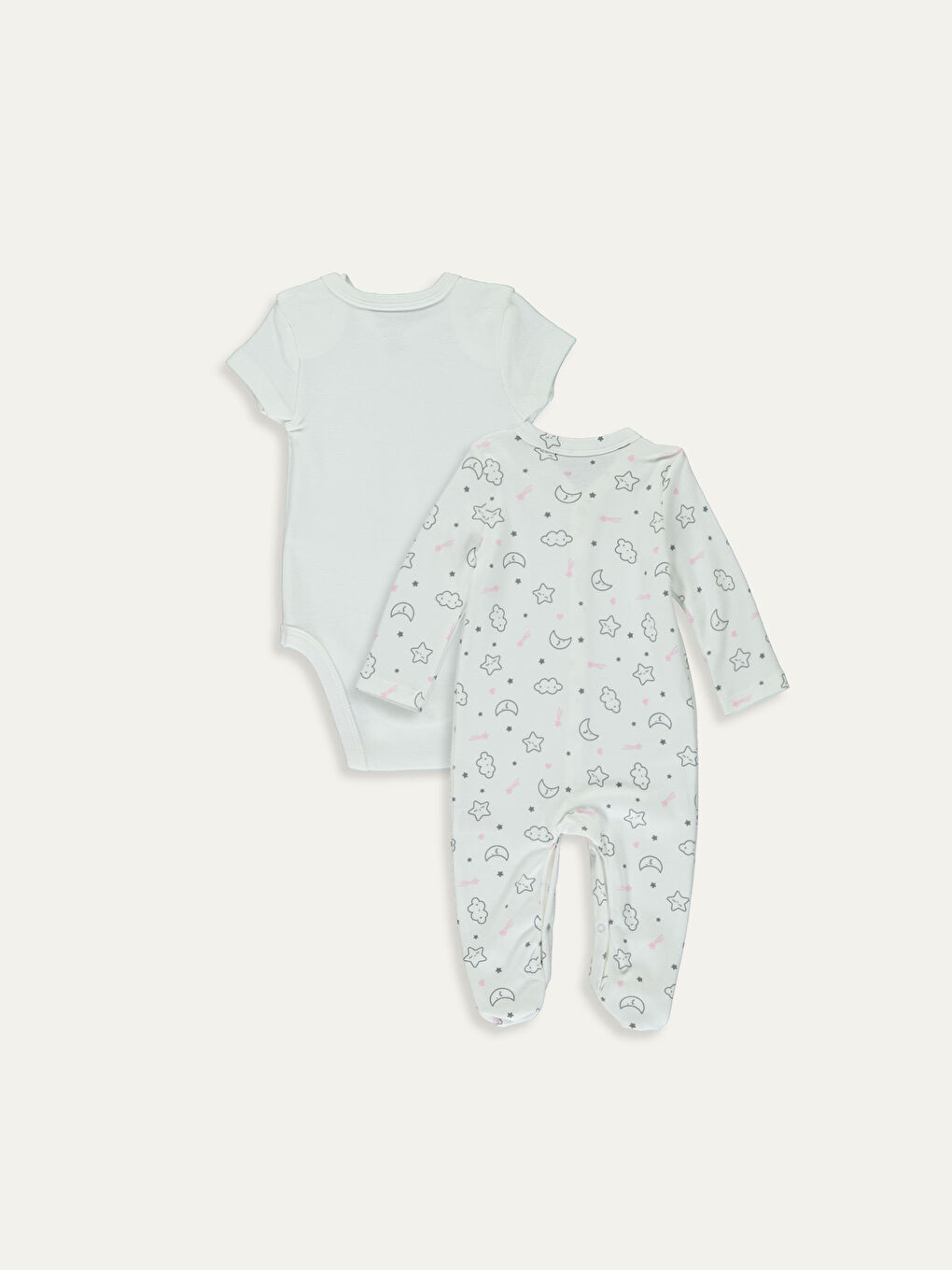 Beyaz Kız Bebek Hastane Çıkış Seti-1