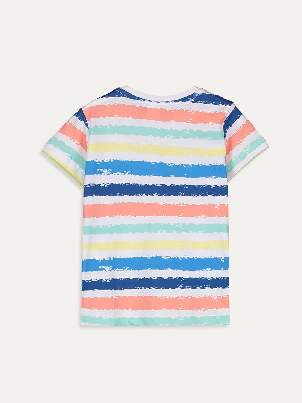 Mavi Baskılı Tişört-1