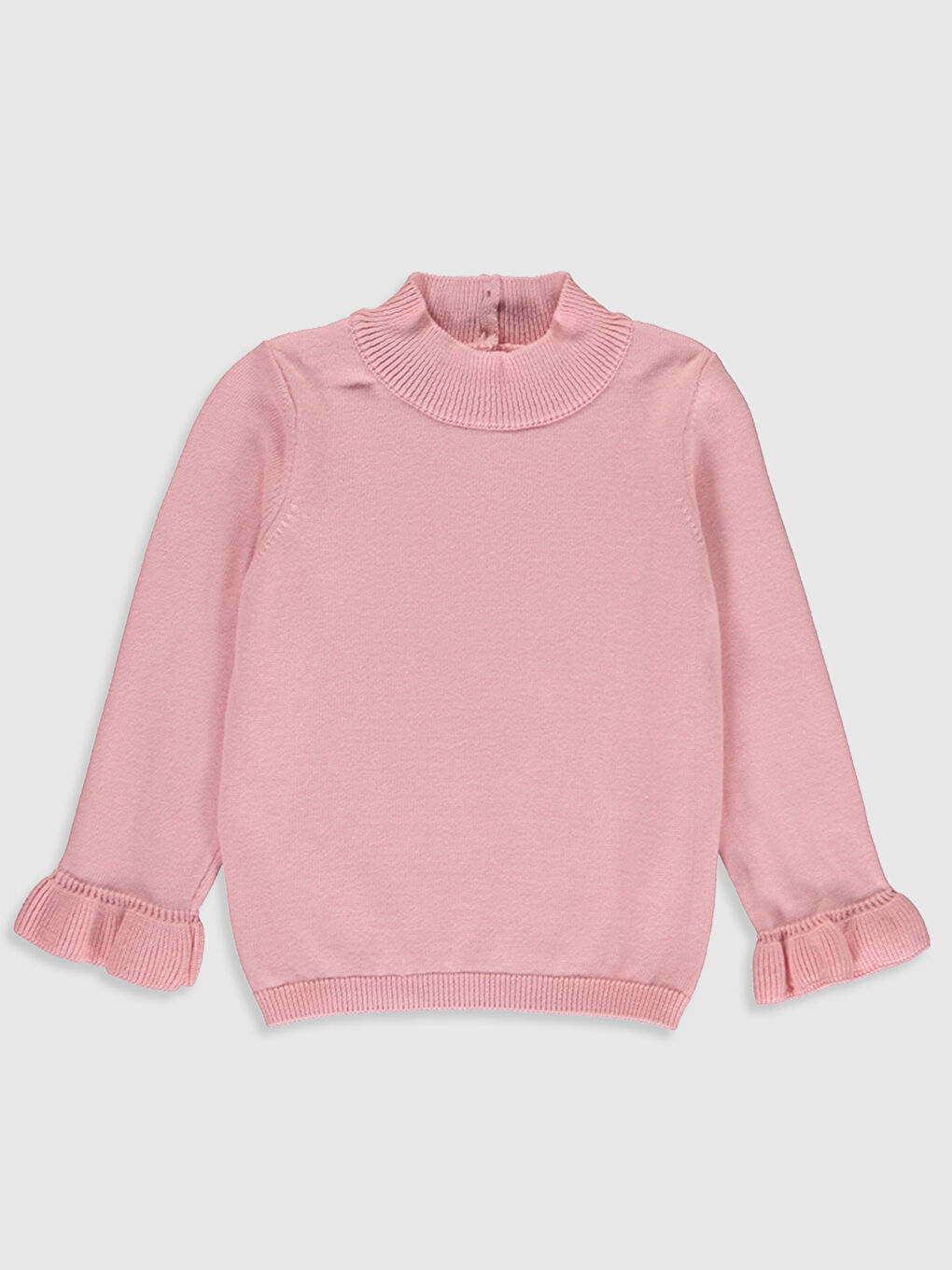 كنزة صوفية وردي طفلة