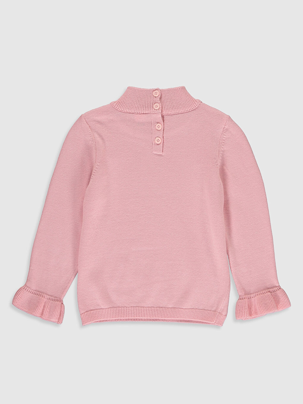 كنزة صوفية وردي طفلة-1