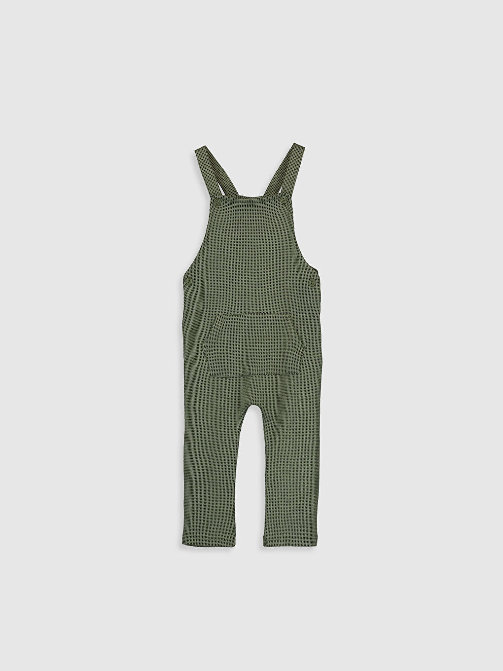 Ekru Bisiklet Yaka Kısa Kollu Erkek Bebek Tişört ve Salopet 2'li Takım-3