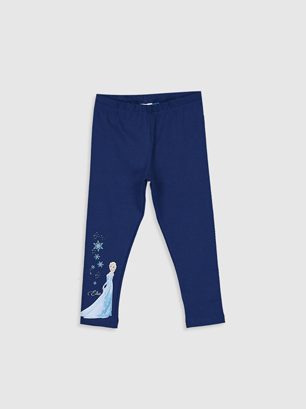 Ekru Kız Bebek Elsa Baskılı Tişört ve Tayt-3