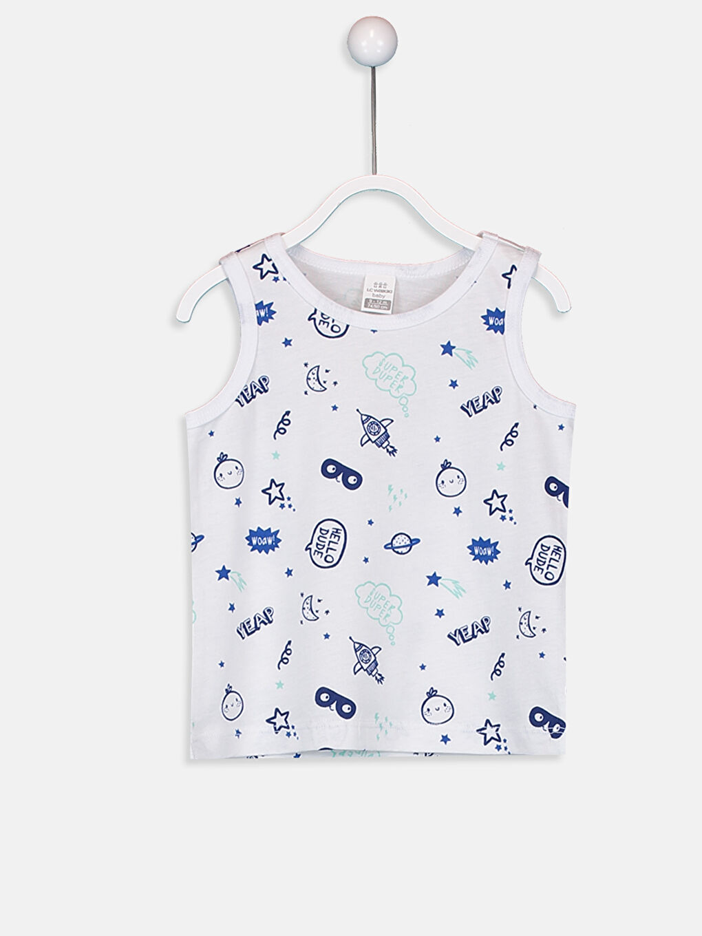 Turkuaz Erkek Bebek Pamuklu Atlet 2'li-3