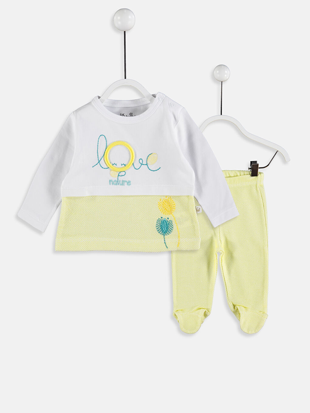 Beyaz Yenidoğan Pamuklu Kutulu Hediye Seti 5'li-1