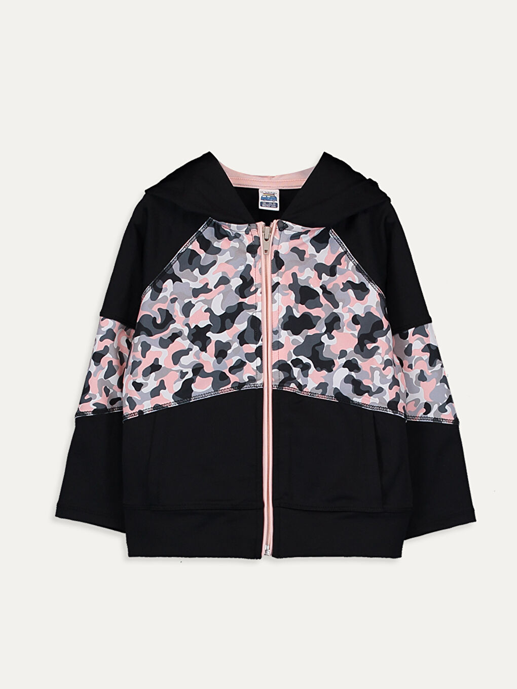 Siyah Kız Bebek Desenli Sweatshirt Anne Kız Kombini