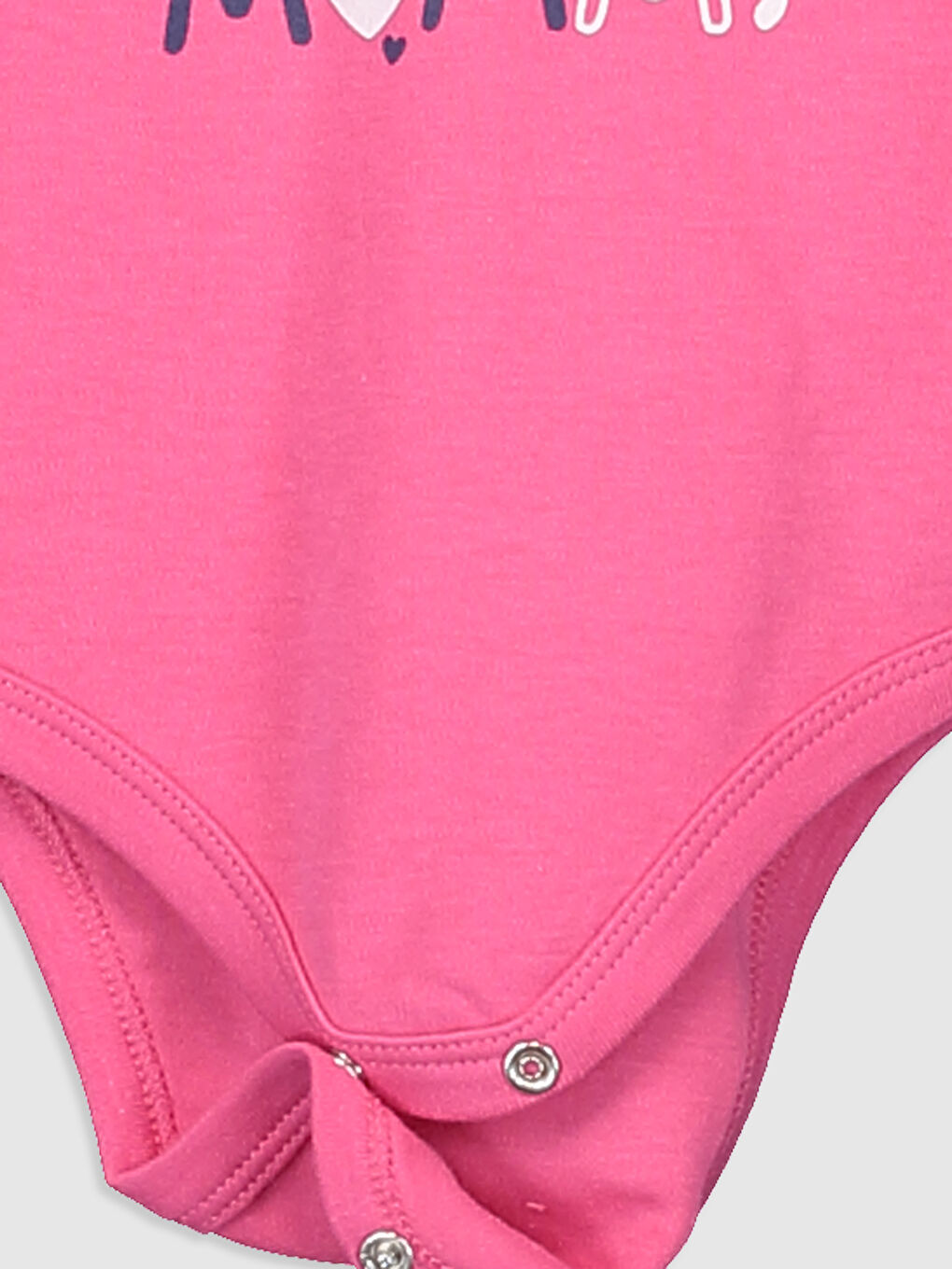 Pembe Bisiklet Yaka Uzun Kol Kız Bebek Çıtçıtlı Body 2'li-4