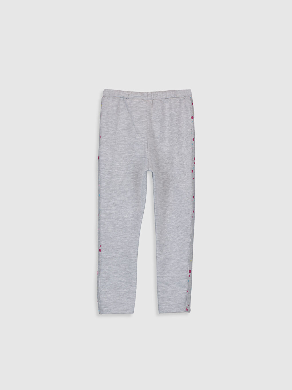 Gri Kız Bebek Puantiyeli Eşofman Altı-1