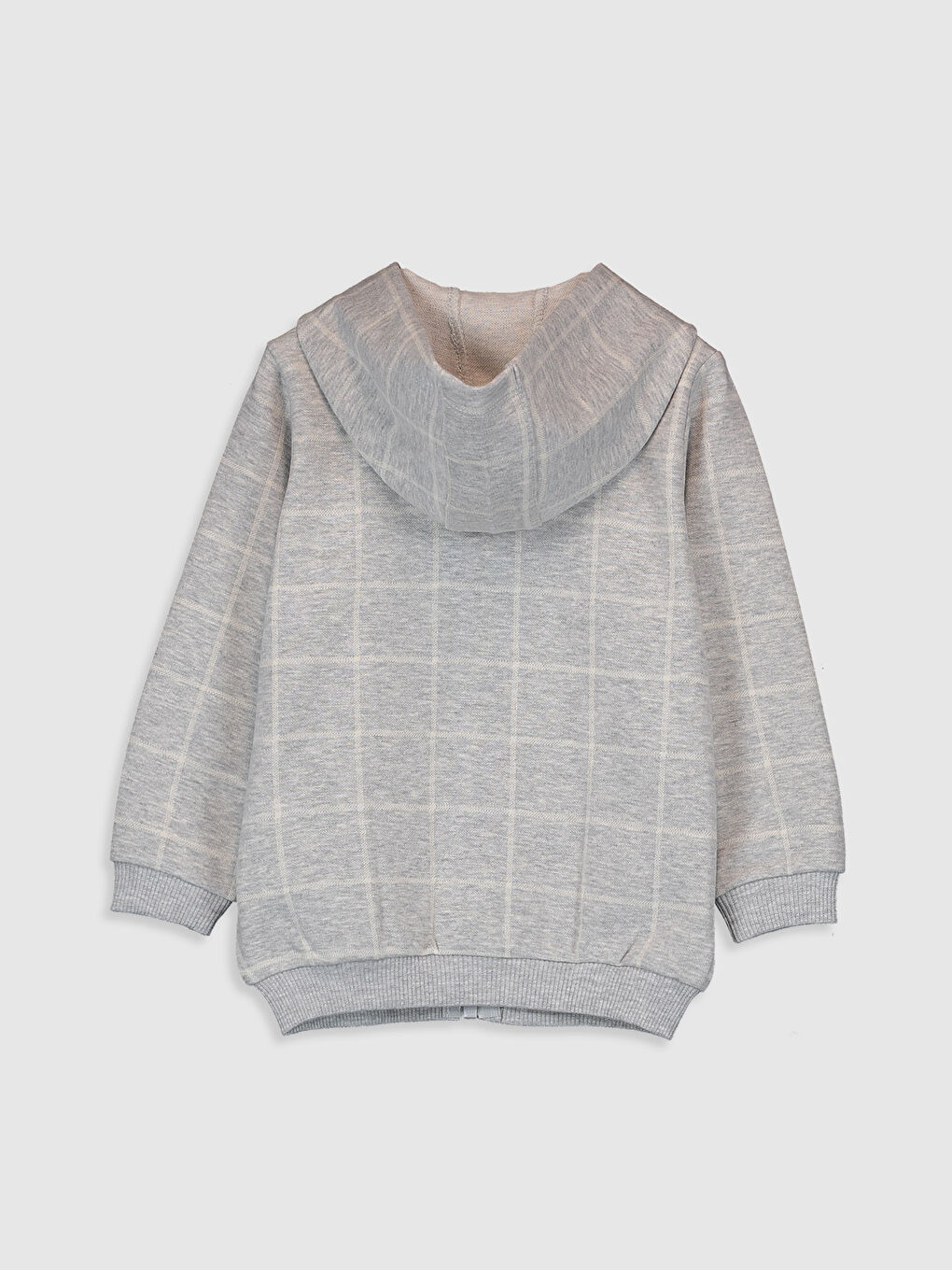 Baby Boy GREY Zip-Up Sweatshirt-1