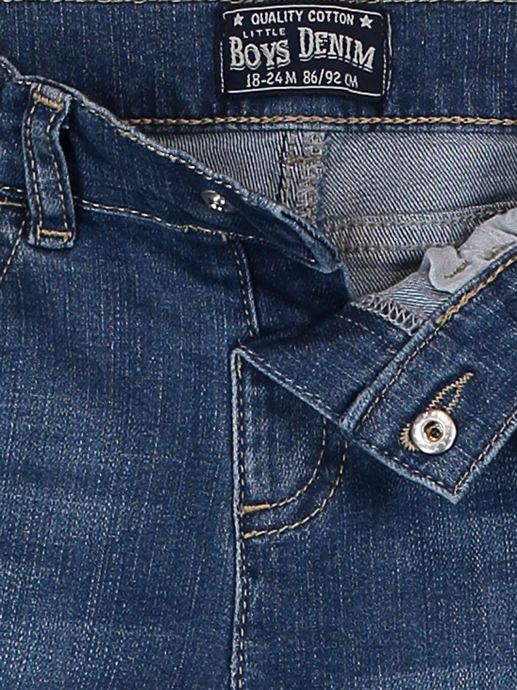 Orta İndigo Rodeo Jean Pantolon-2