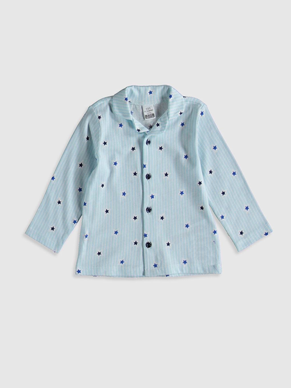 Beyaz Erkek Bebek Desenli Pijama Alt ve Üst Takım-2