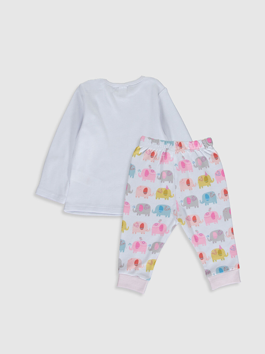 Karışık Kız Bebek Desenli Pijama Takımı-1