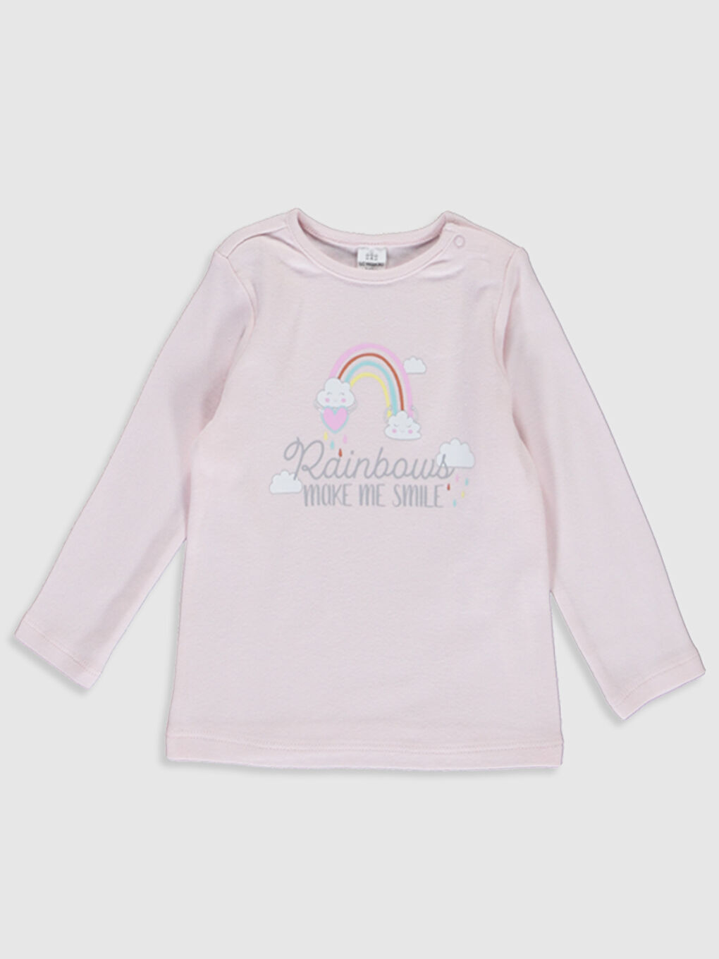 Karışık Kız Bebek Baskılı Pamuklu Pijama Takımı-2