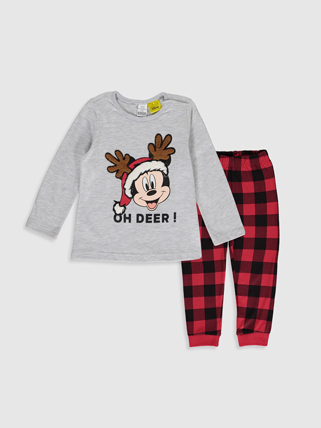 Пижамный комплект с принтом Микки Маус для малышек девочек