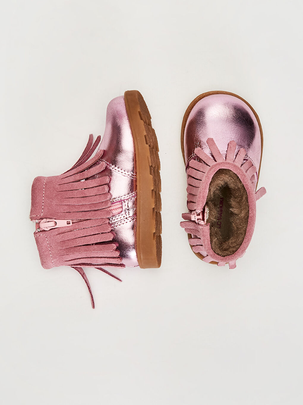 Baby Girl's Tasselled Leather Boots