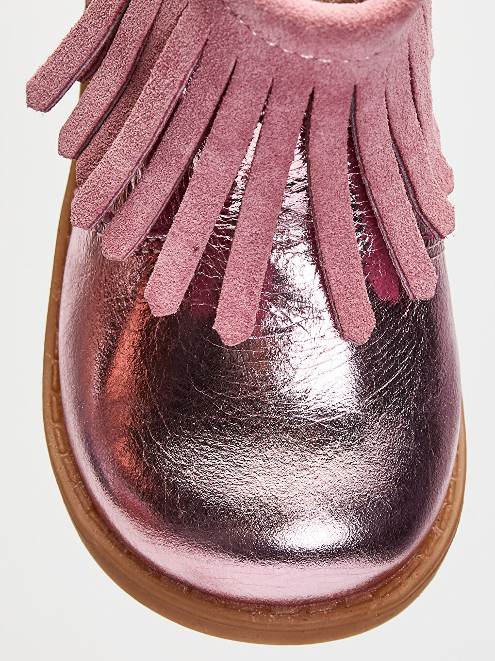 Baby Girl's Tasselled Leather Boots-4