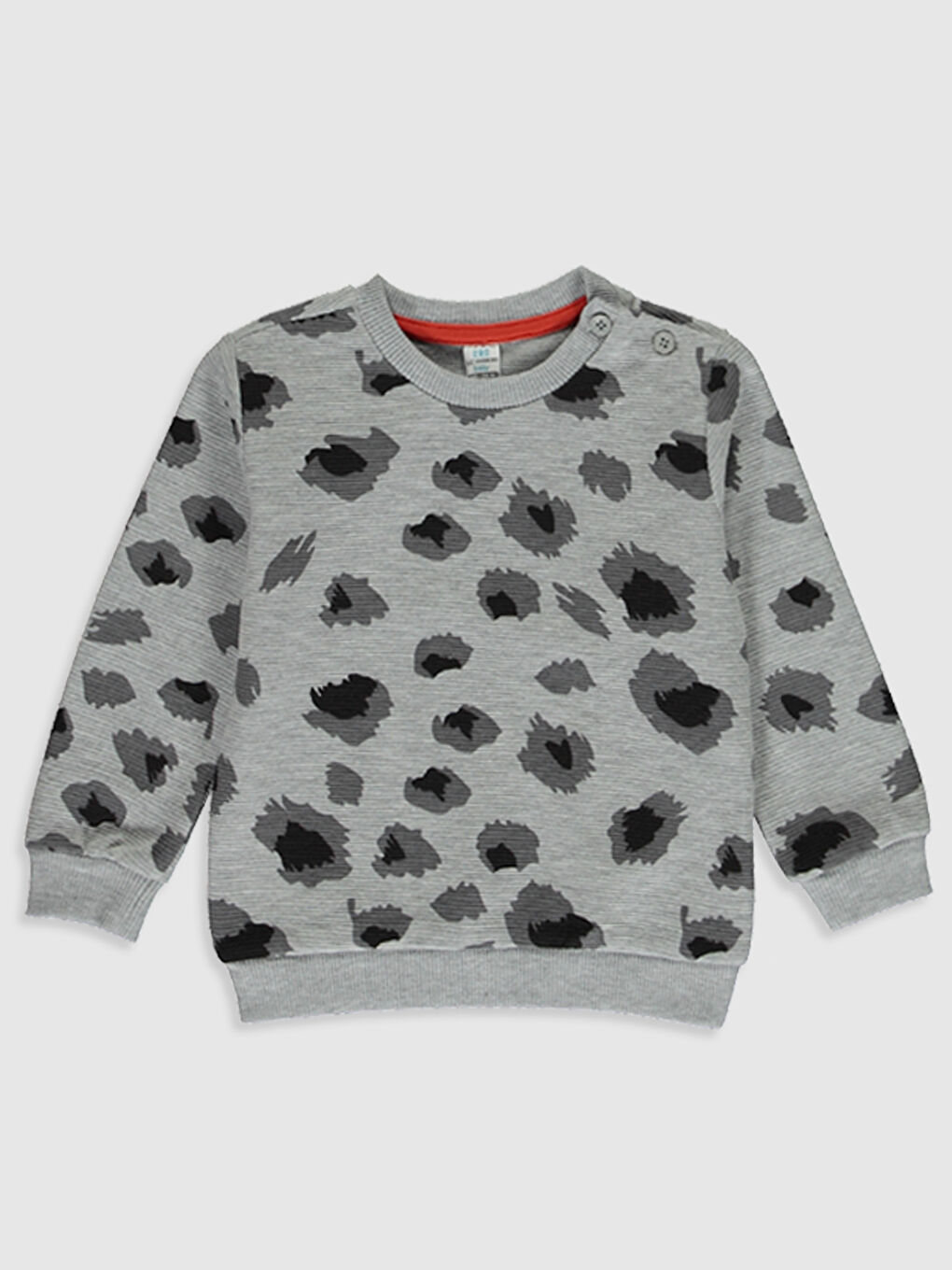 Antrasit Baskılı Sweatshirt