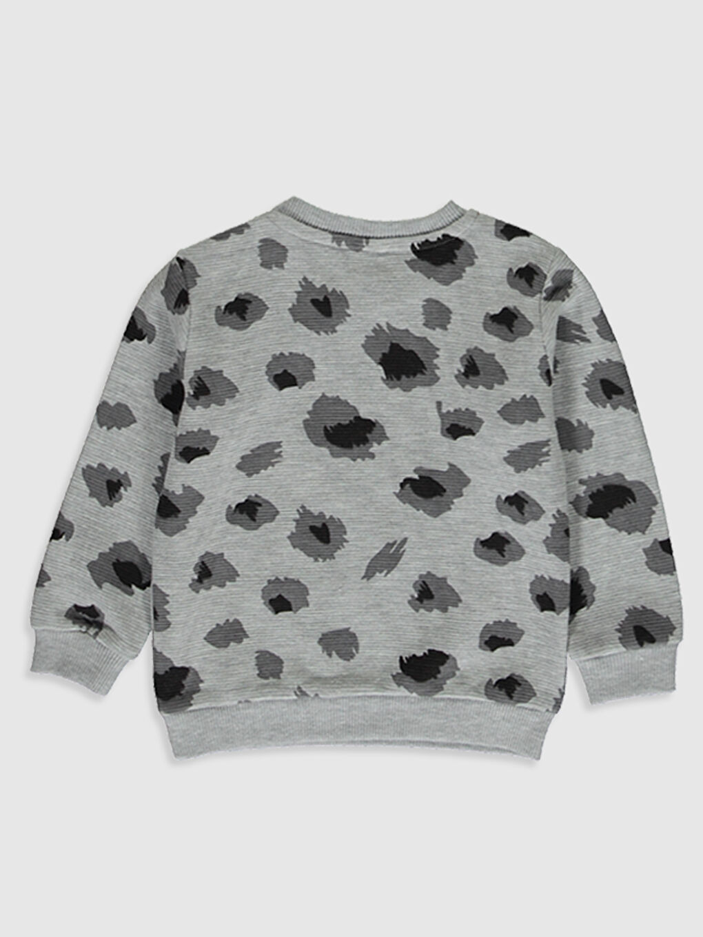 Antrasit Baskılı Sweatshirt-1