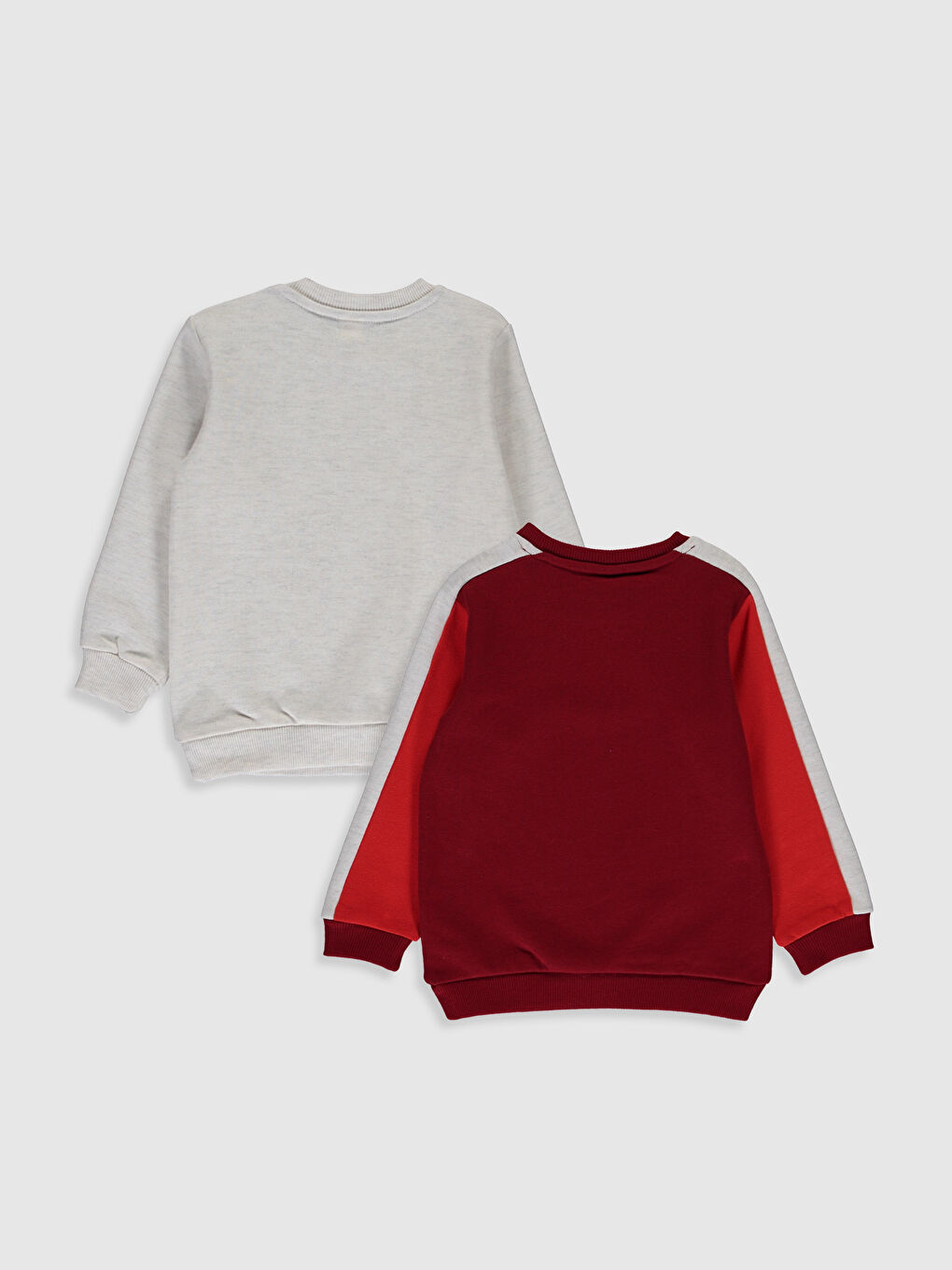 Kırmızı Erkek Bebek Sweatshirt 2'li-1