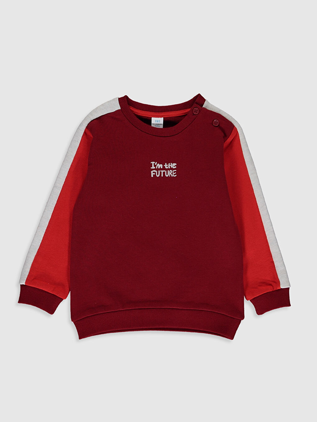 Kırmızı Erkek Bebek Sweatshirt 2'li-2