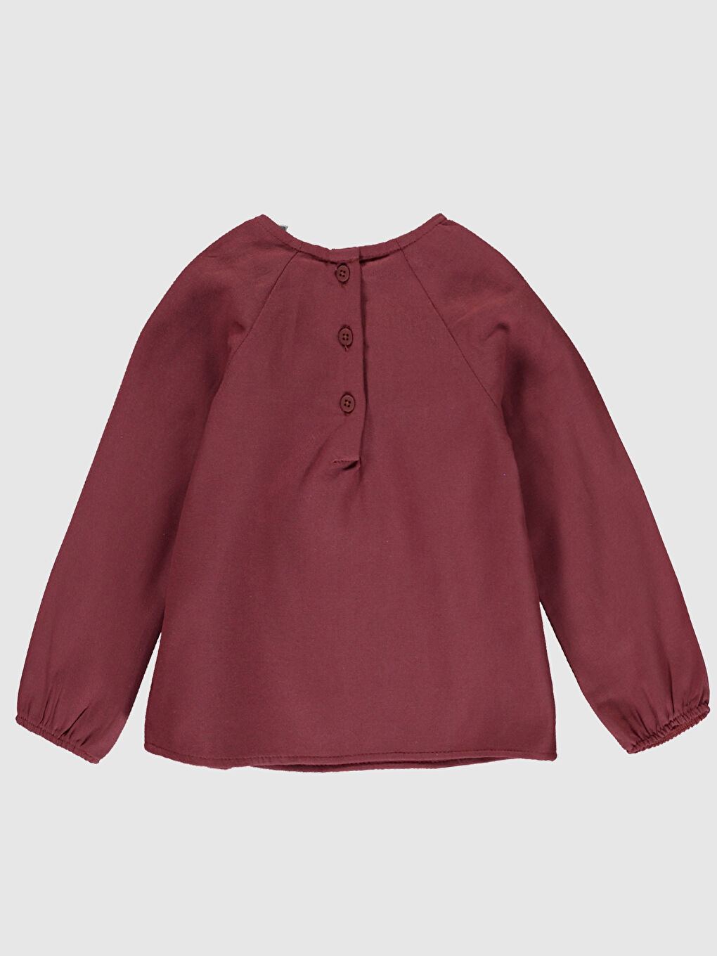 Bluza za bebe devojčice od pamuka sa okruglim izrezom i dugim rukavima-1
