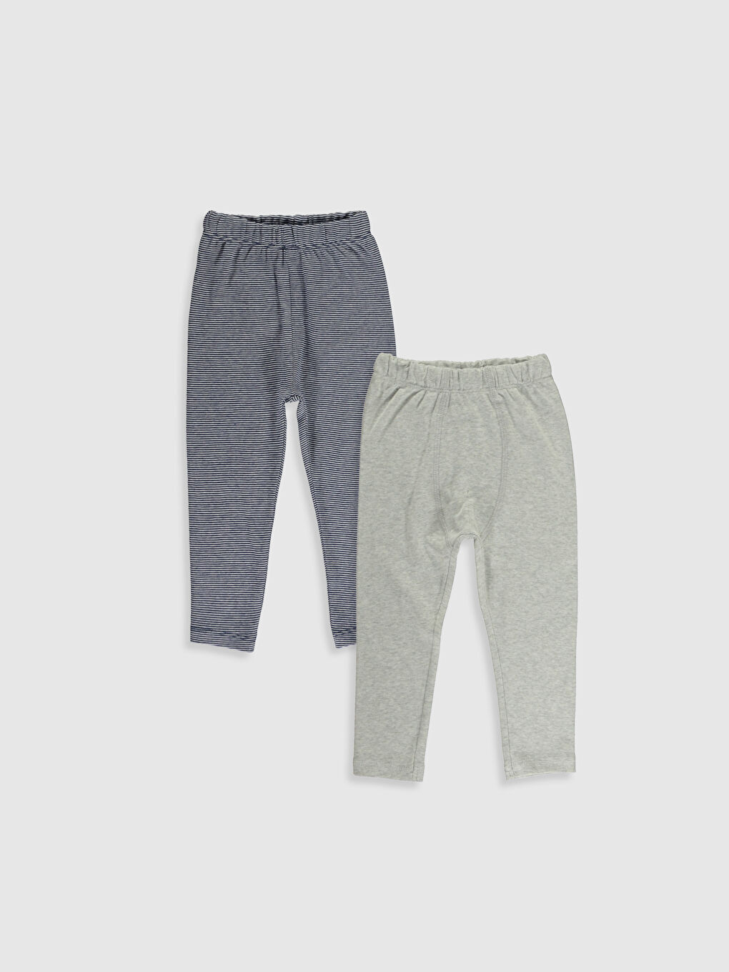 Beyaz Erkek Bebek Pijama Alt 2'li