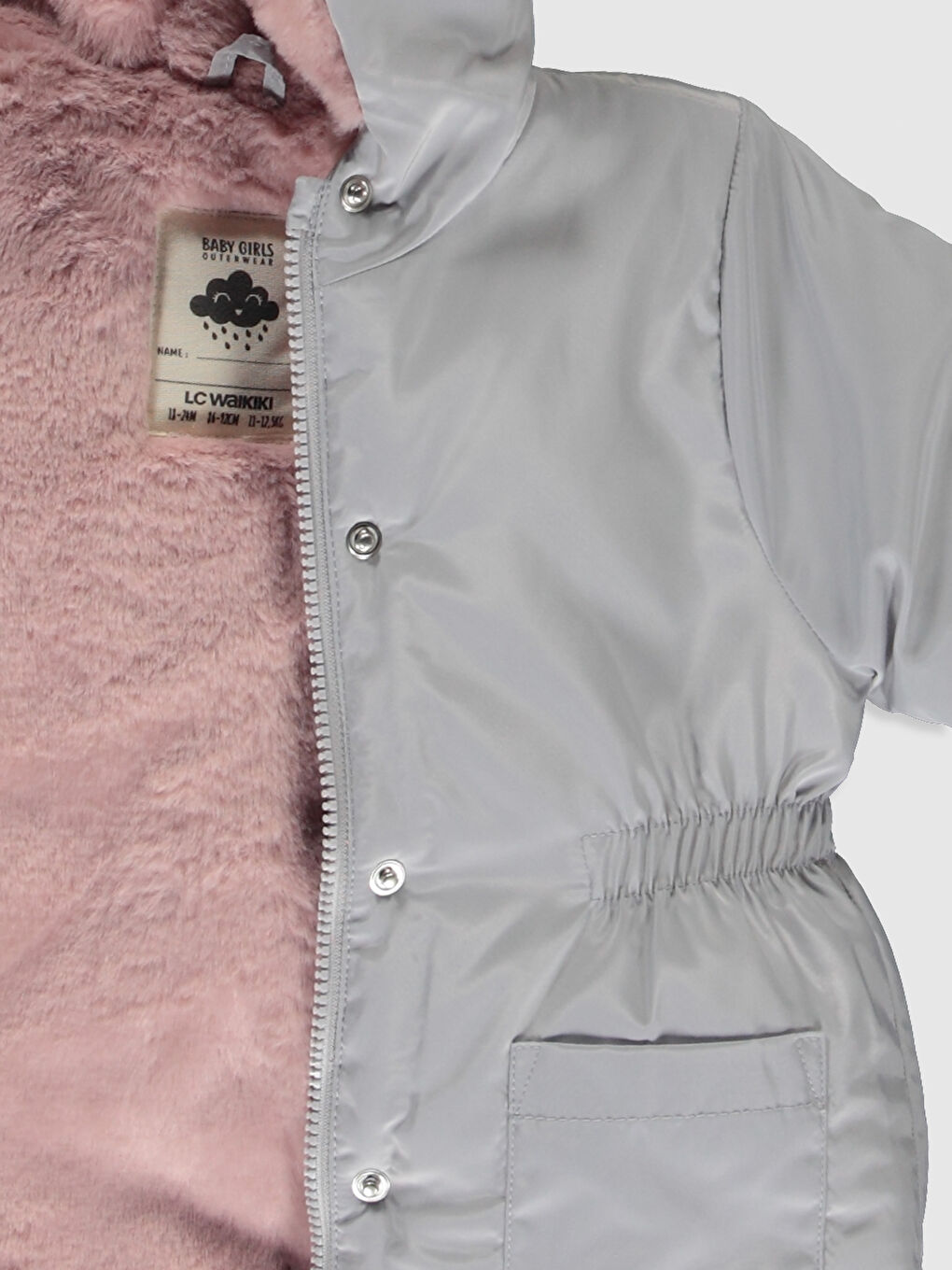 Baby Girl GREY Coat-2