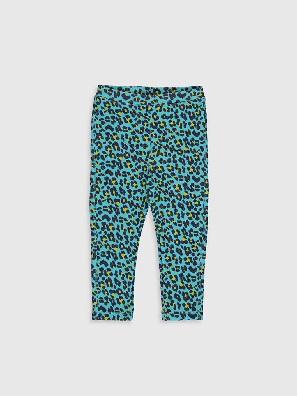 Turkuaz Kız Bebek Desenli Tayt