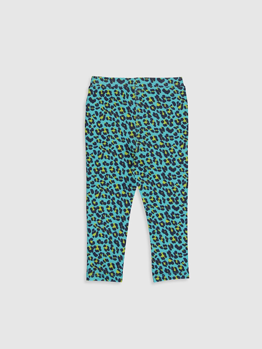 Turkuaz Kız Bebek Desenli Tayt-1