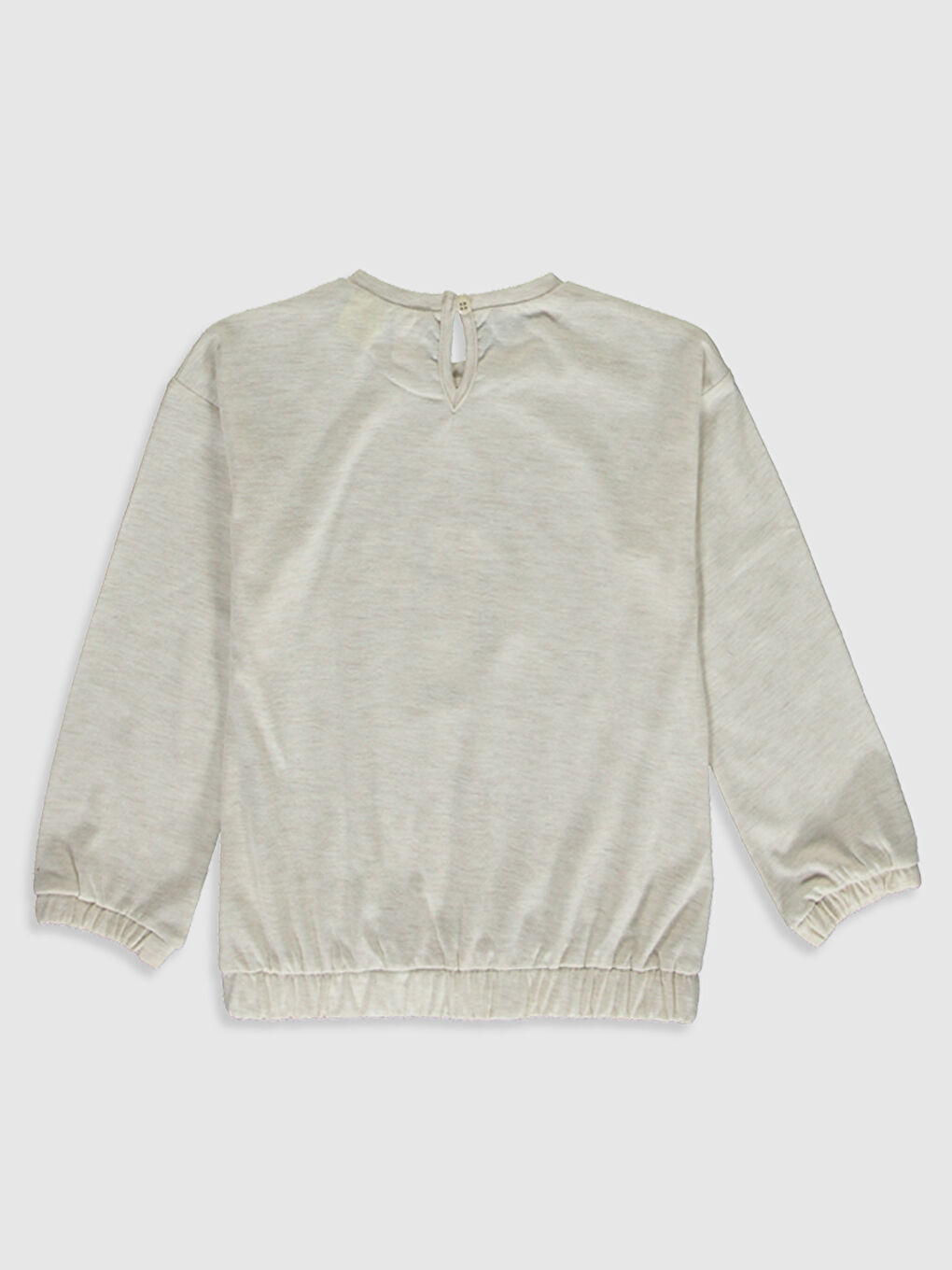 Ekru Kız Bebek Minnie Mouse Baskılı Tişört-1