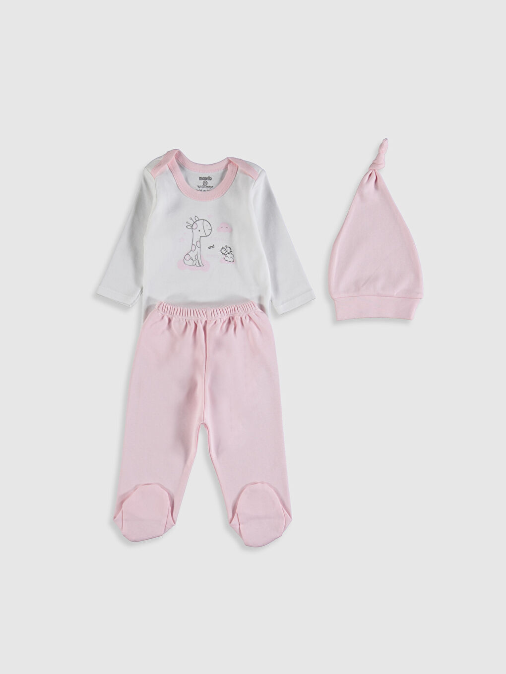 Pembe Monello Hastane Çıkış Seti-1