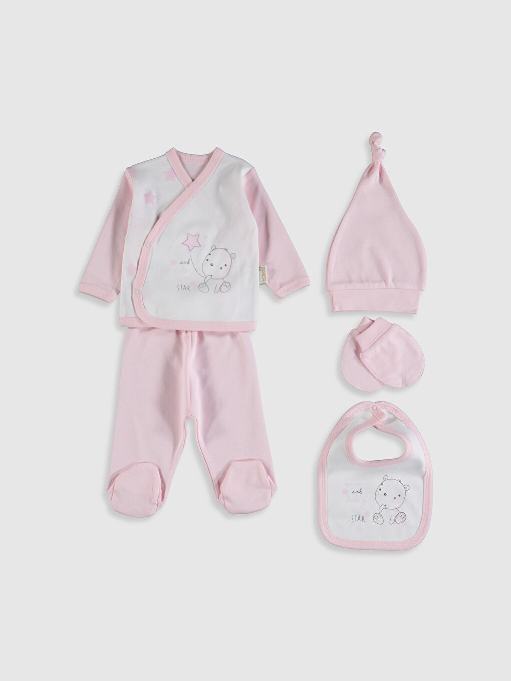 Pembe Monello Hastane Çıkış Seti-1