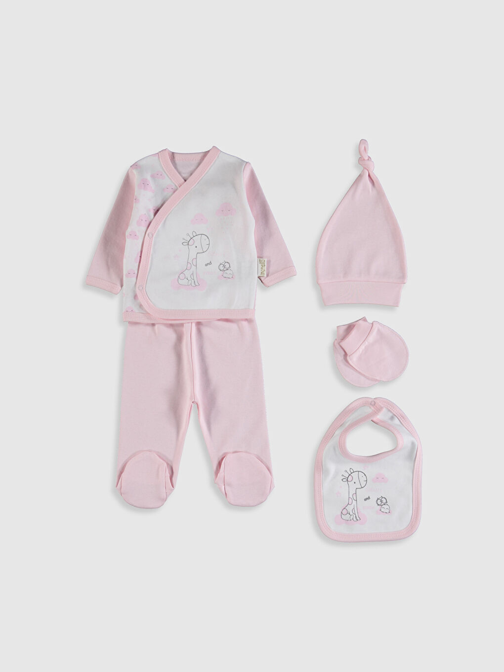 Pembe Monello Hastane Çıkış Seti-1